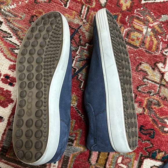 Ecco blue suede dress sneakers - Picture 3 of 7
